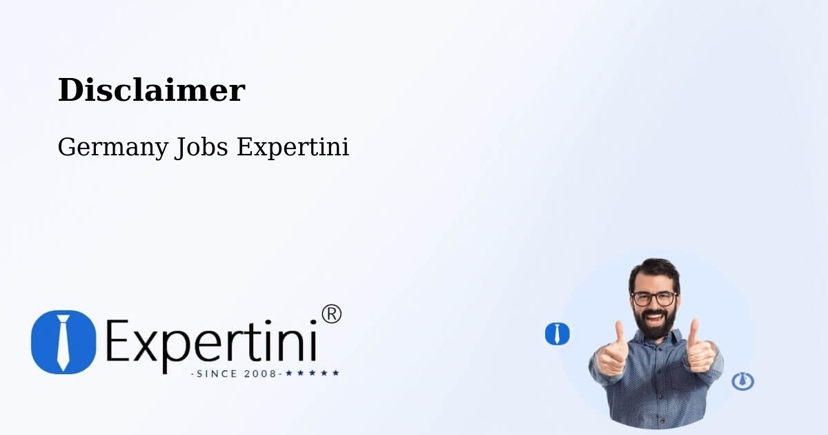 Disclaimer – Wolnzach - Germany Jobs Expertini