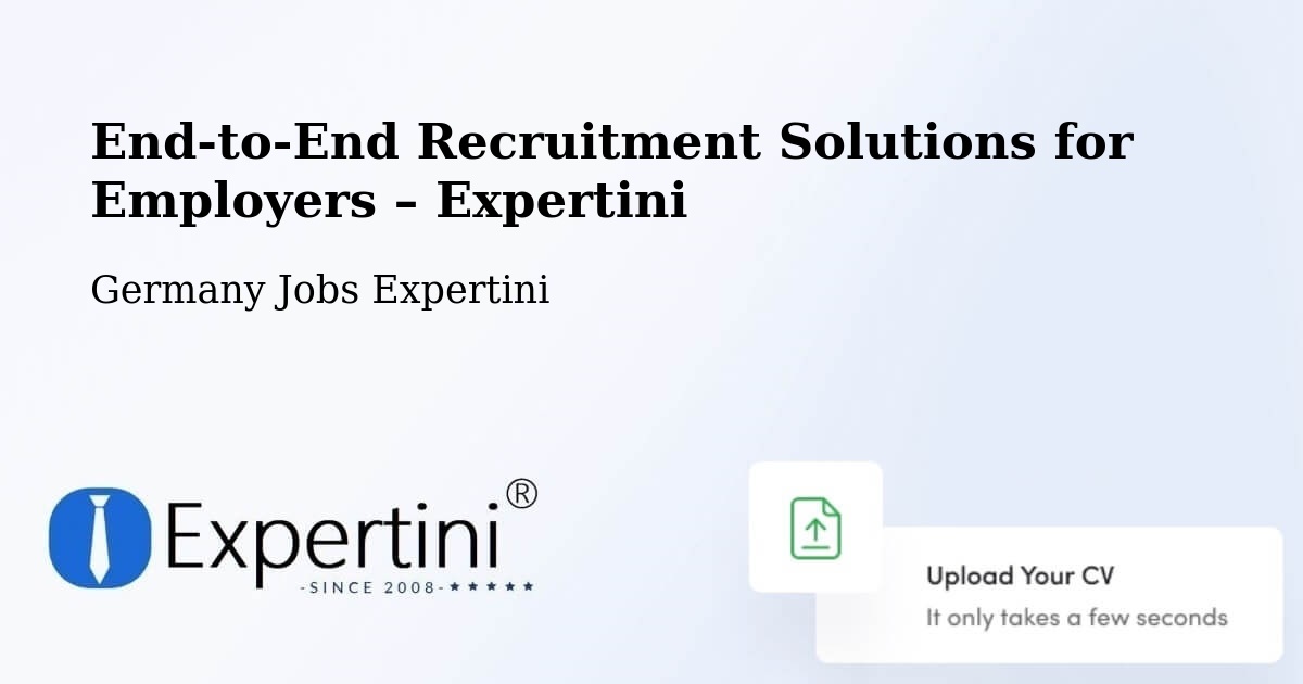 Recruitment Solutions for Employers – Wolnzach - Wolnzach, Germany Jobs Expertini